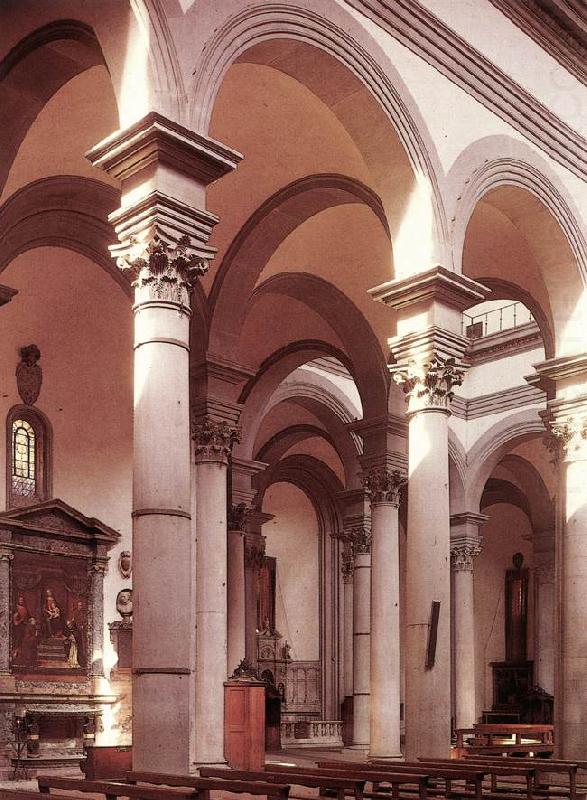 Interior of the church g, BRUNELLESCHI, Filippo